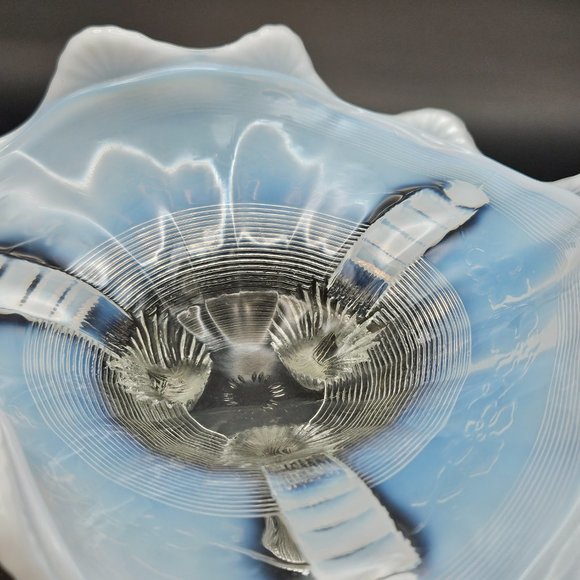 Northwood Glass- Vintage Jackson Pattern footed bowl. - Picture 3 of 7